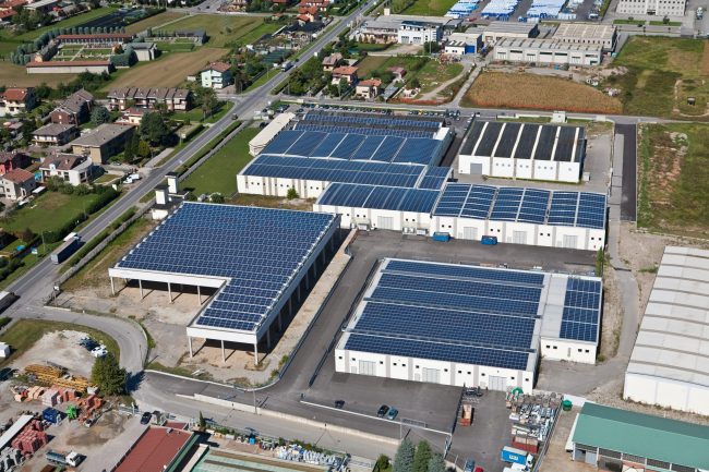 impianto fotovoltaico industriale